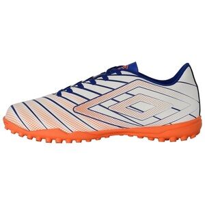 Umbro Men's Velocita Elixir League Turf Soccer Cleats 7.5 White Orange Blue NEW